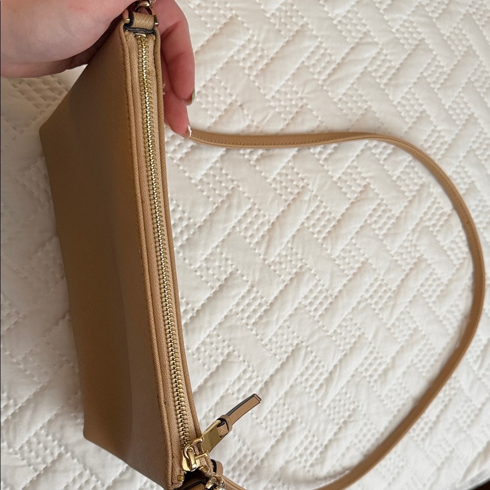 Calvin Klein Camel/Tan Crossbody Bag with Gold Hardware - Picture 9 of 9